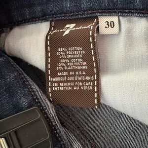 7 For All Mankind Men's Dark Indigo Jeans